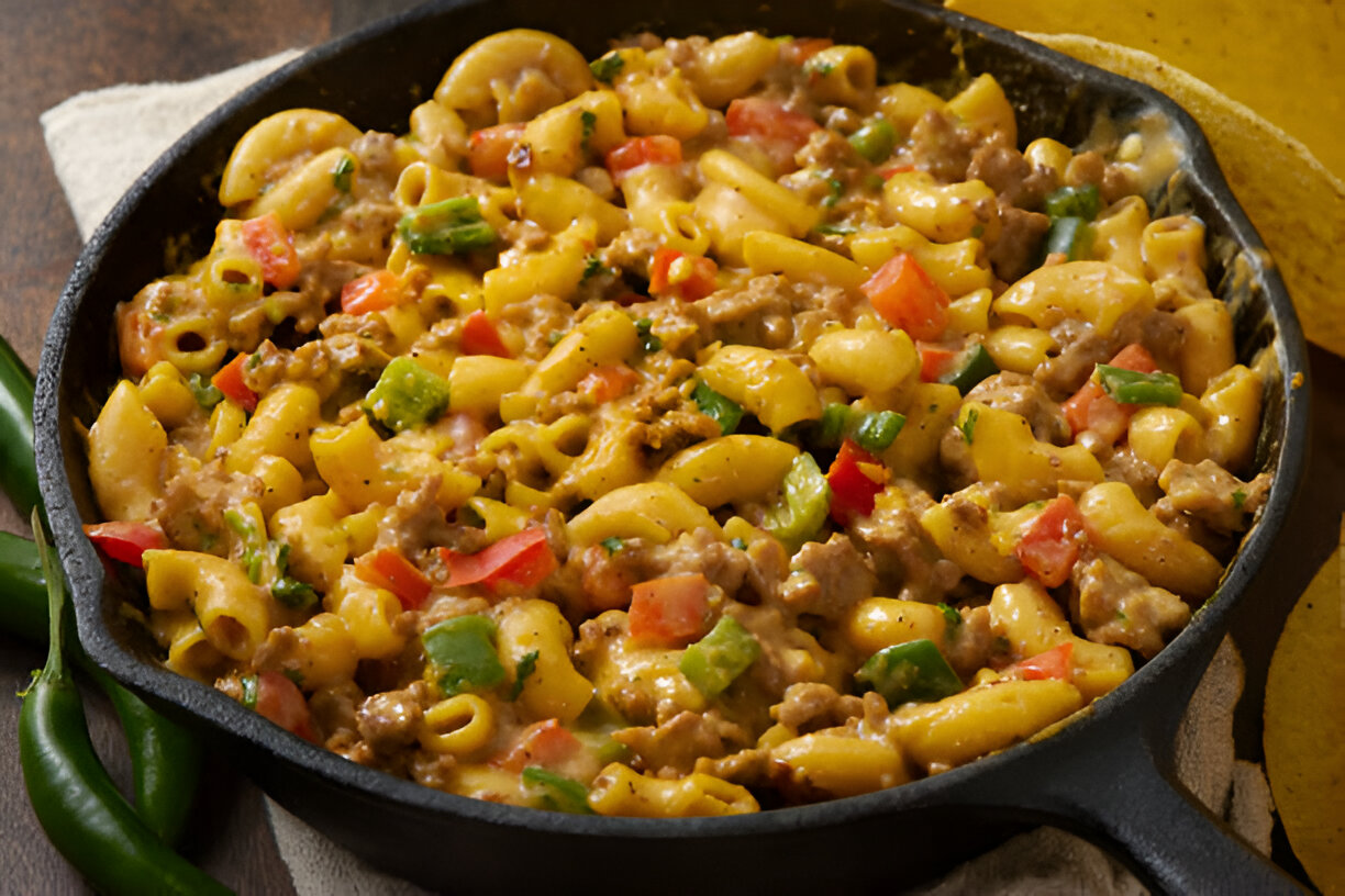 Cheesy Beef Taco Pasta Recipe