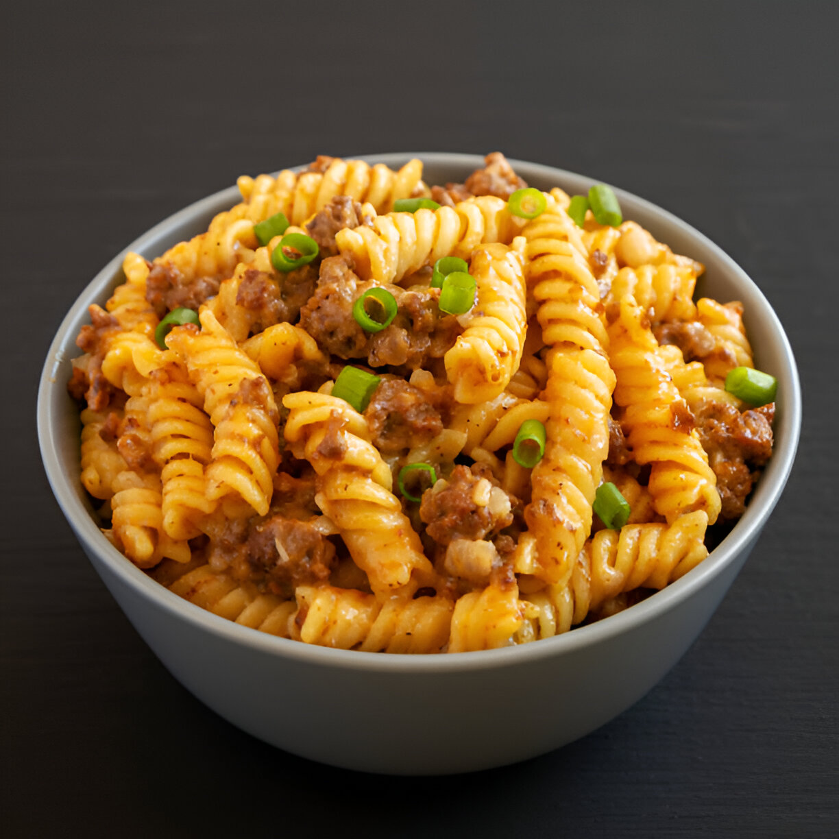 Cheesy Sloppy Cheeseburger Pasta Delight