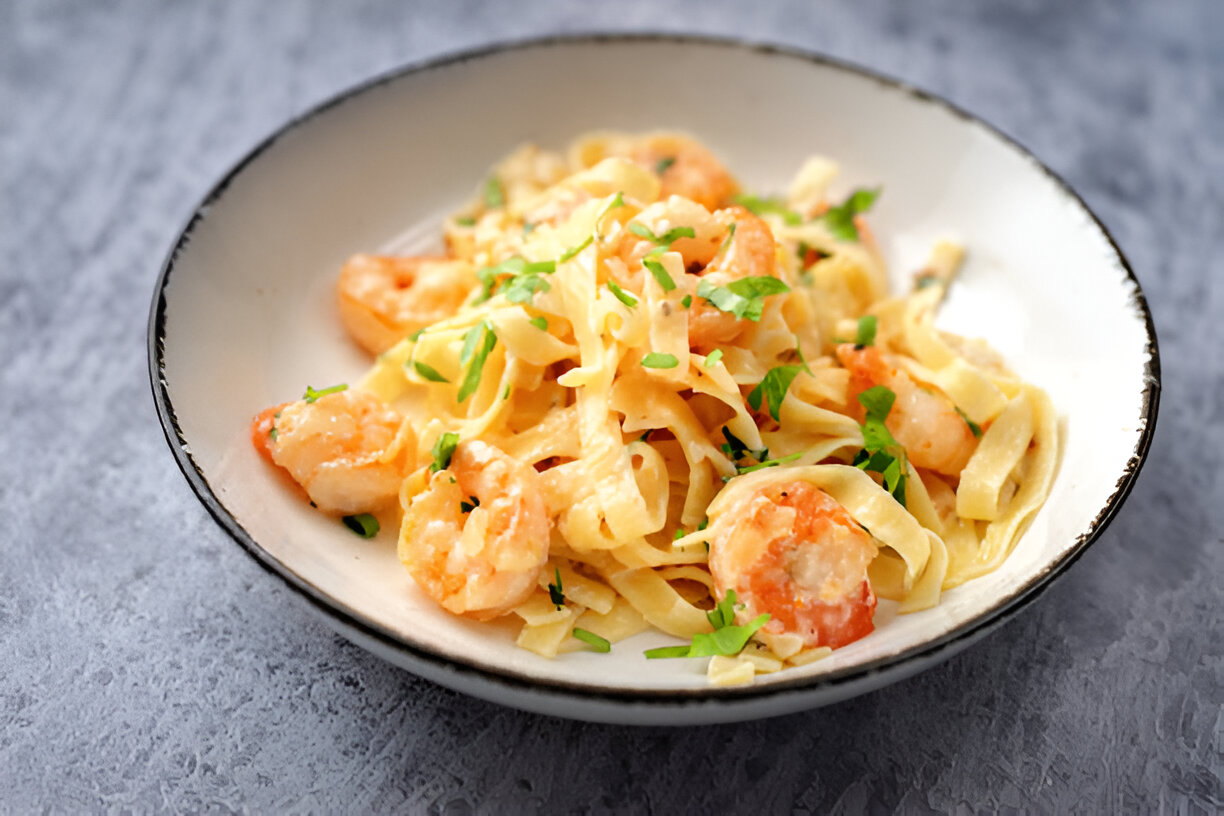 Creamy Cajun Pasta with Succulent Shrimp and Spicy Sausage