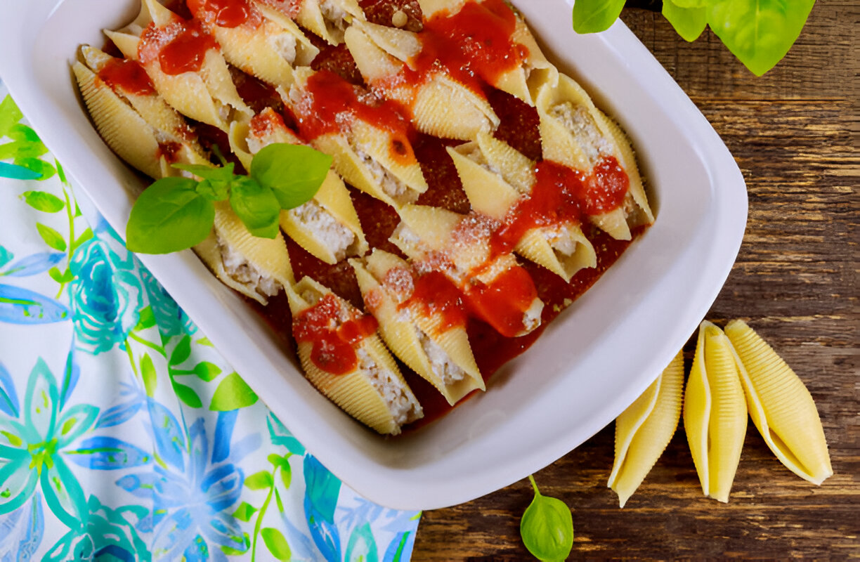 Creamy Ricotta Beef Stuffed Shells Pasta