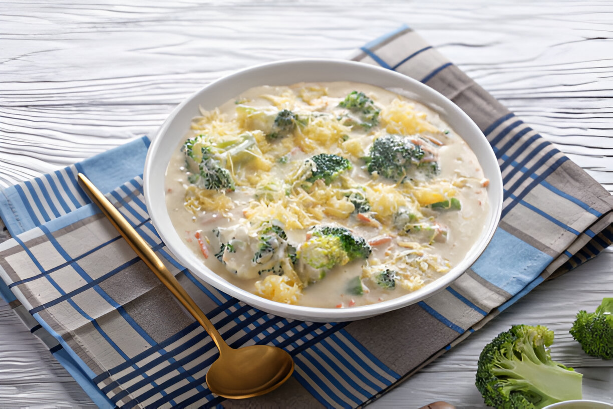 Crockpot Potato Broccoli Cheddar Soup