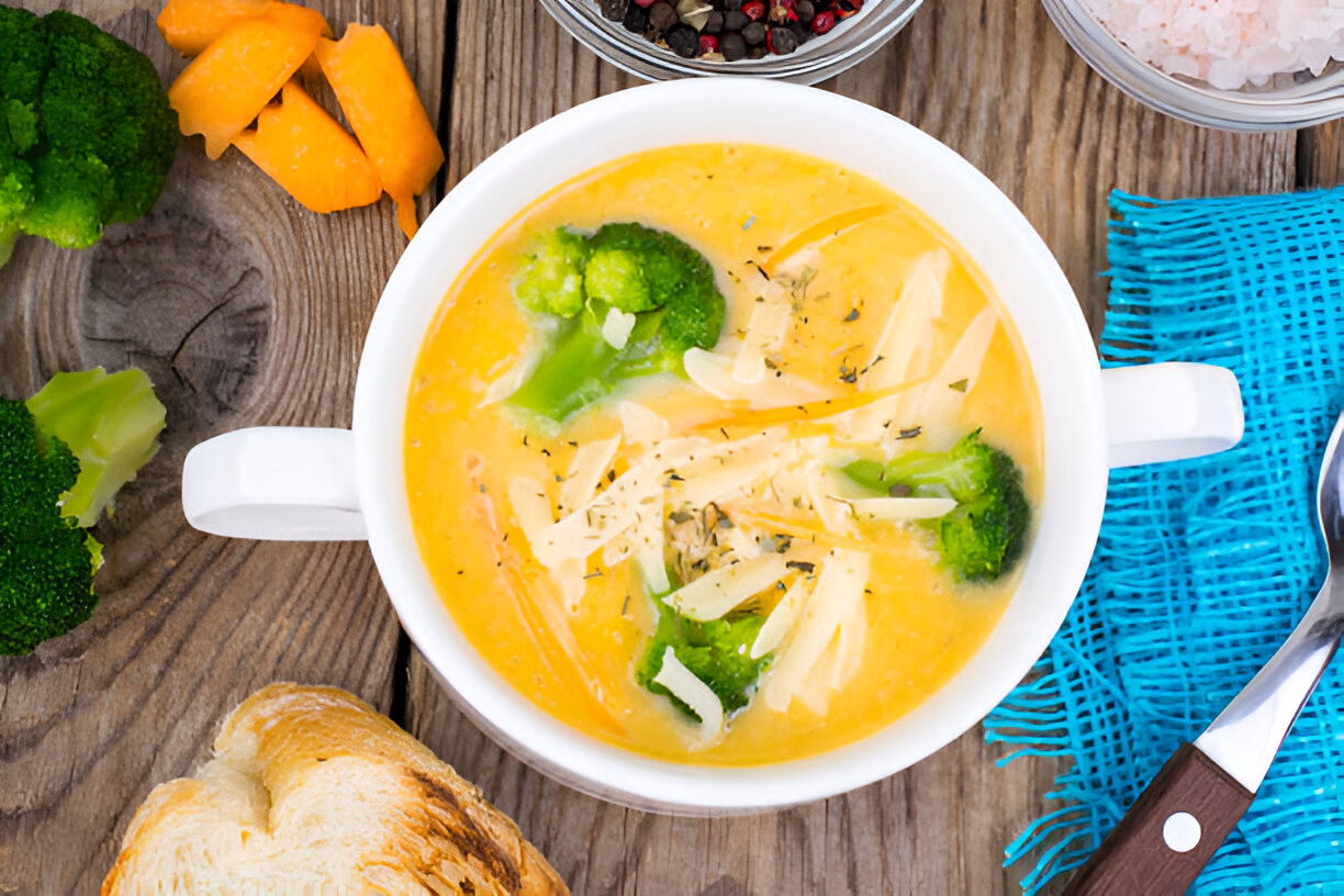 LOADED BROCCOLI CHEESE POTATO SOUP