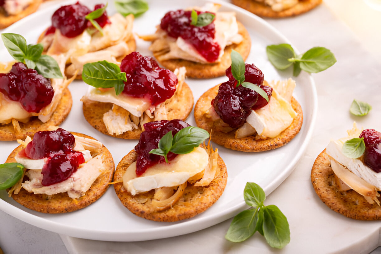 cranberry brie bites