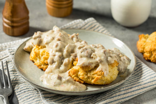 sausage gravy and biscuits