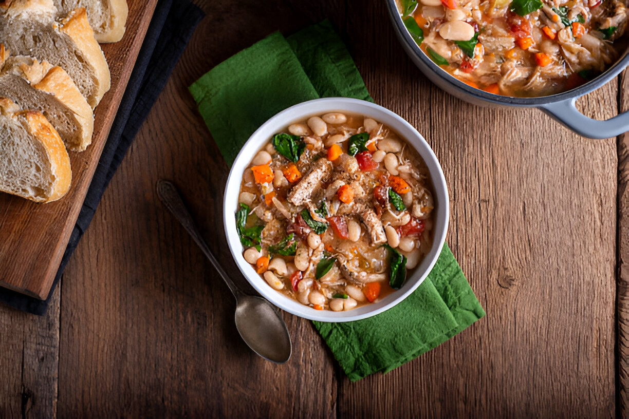 slow cooker white bean soup