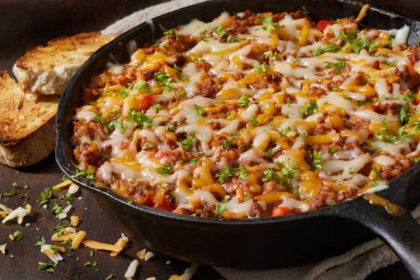 Cheesy Ground Beef and Rice Casserole