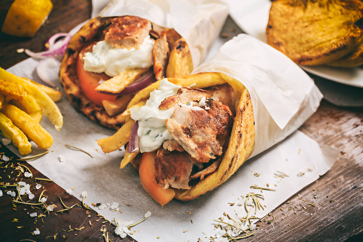 Chicken Pitas