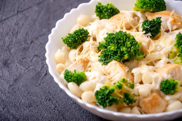 Chicken and Broccoli Baked Alfredo