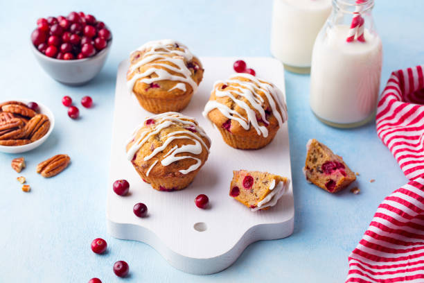 Cranberry, Orange  Pecan Muffins