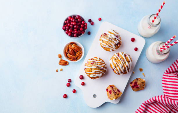 Cranberry, Orange  Pecan Muffins