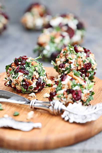 Cranberry Pecan Goat Cheese Balls