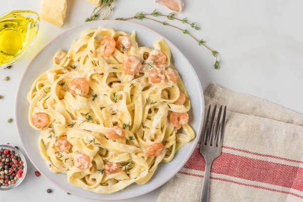 Creamy Shrimp Fettuccine with Alfredo Sauce
