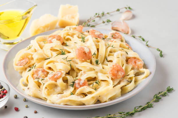 Creamy Shrimp Fettuccine with Alfredo Sauce
