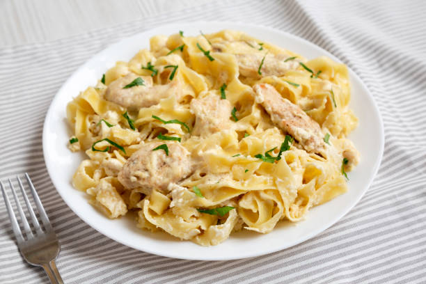 Garlic Butter Chicken Bites with Savory Creamy Parmesan Pasta