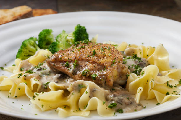 Garlic Butter Steak with Creamy Parmesan Rigatoni