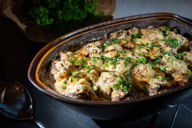 Garlic Parm Chicken & Steak with Cheesy Mash