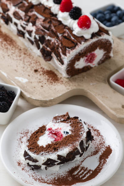 Heavenly Black Forest Roll Cake Recipe