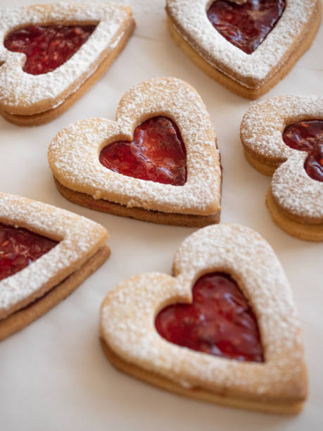 Raspberry Almond Shortbread Thumbprint Cookies