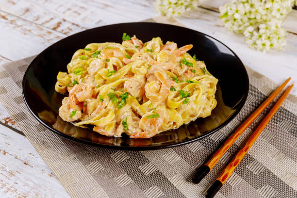 Shrimp  Crab Pasta with Creamy Cajun Sauce