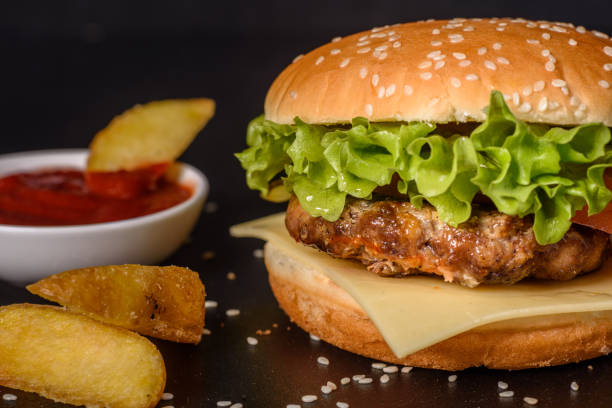 Teriyaki Parmesan Burgers with American Cheese