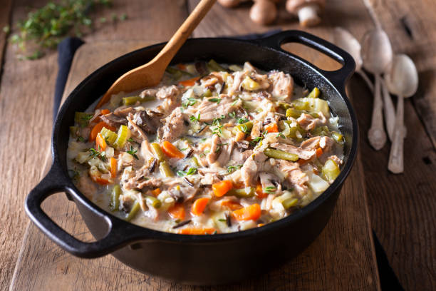 creamy chicken and rice soup