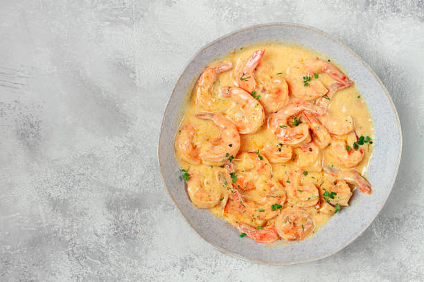 creamy garlic shrimp