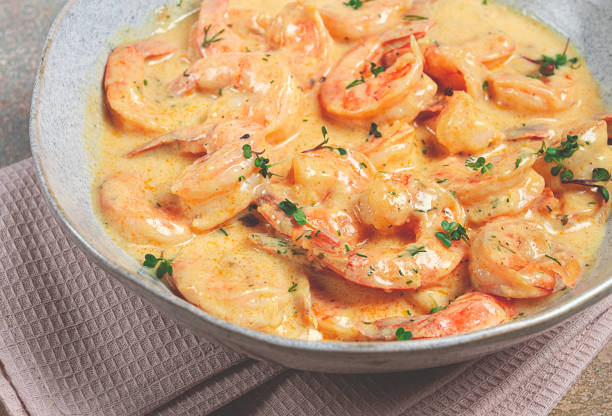 creamy garlic shrimp