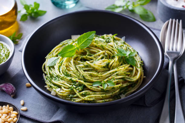 creamy pesto pasta