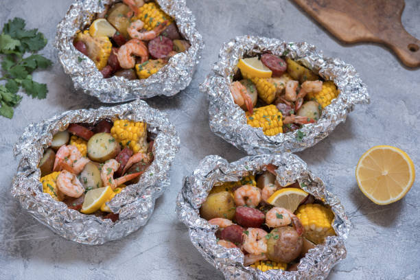 shrimp foil packets oven