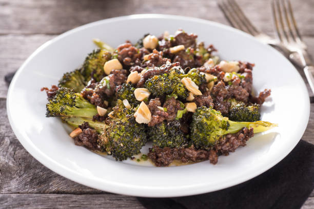 ground beef and broccoli