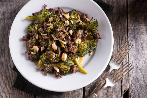 ground beef and broccoli