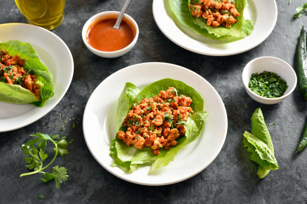 ground beef lettuce wraps