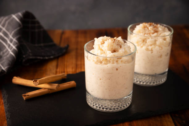 rice pudding with cooked rice