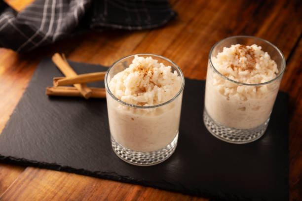 rice pudding with cooked rice