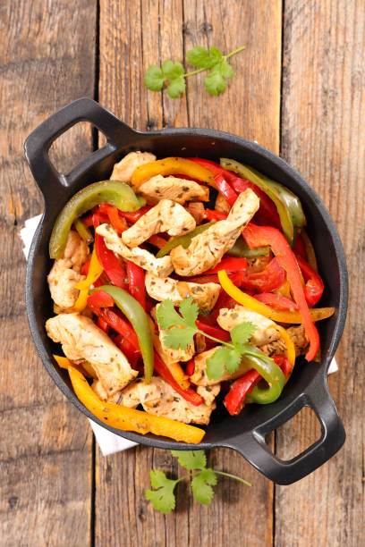 sheet pan chicken fajitas