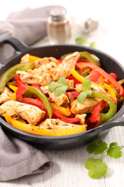 sheet pan chicken fajitas