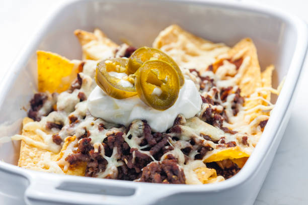 sheet pan nachos ground beef