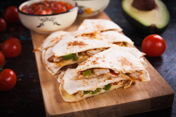 sheet pan quesadillas chicken