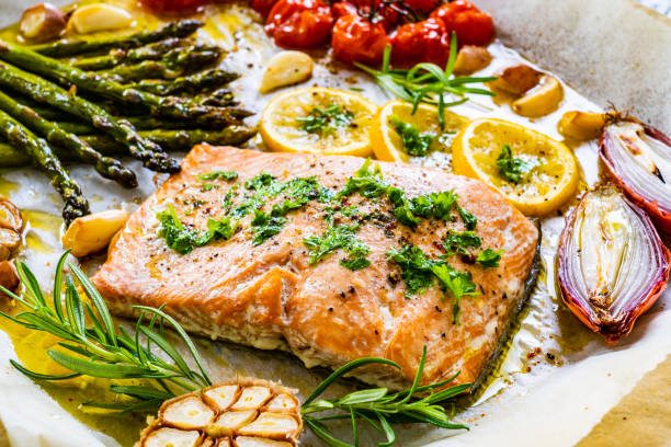 sheet pan salmon