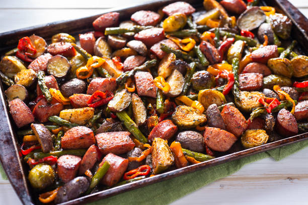 sheet pan sausage