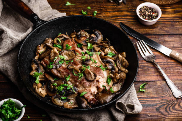 Bacon Mushroom Pork Chops