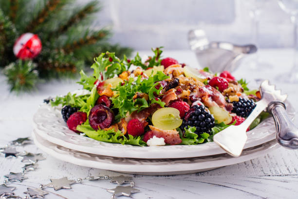 Blackberry Bacon Blue Cheese Salad