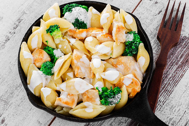 Cheesy Chicken & Broccoli Shells