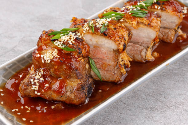 Crockpot Brown Sugar Balsamic Glazed Pork Tenderloin