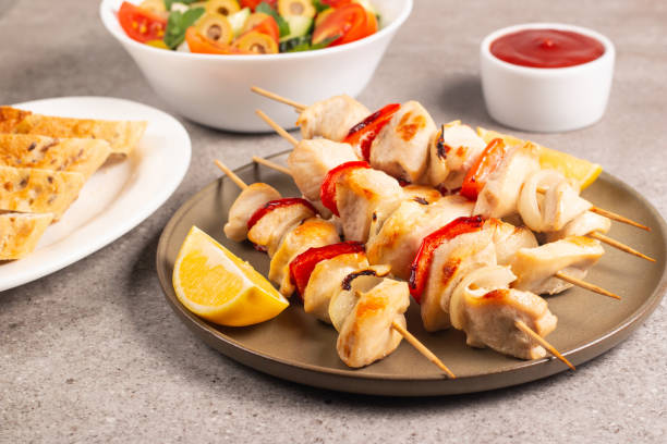 Garlic Parmesan Chicken Skewers