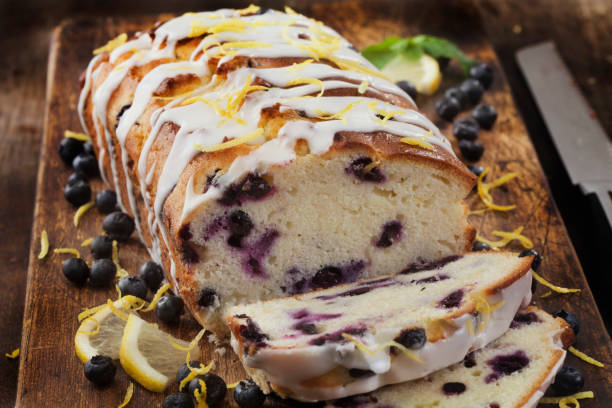 Lemon Blueberry Sponge Cake Roll