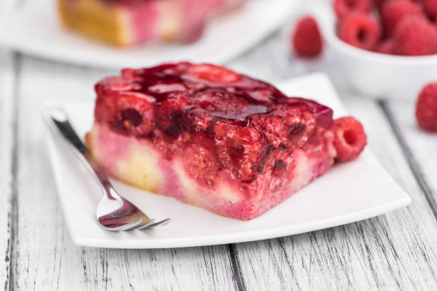 White Chocolate Raspberry Poke Cake