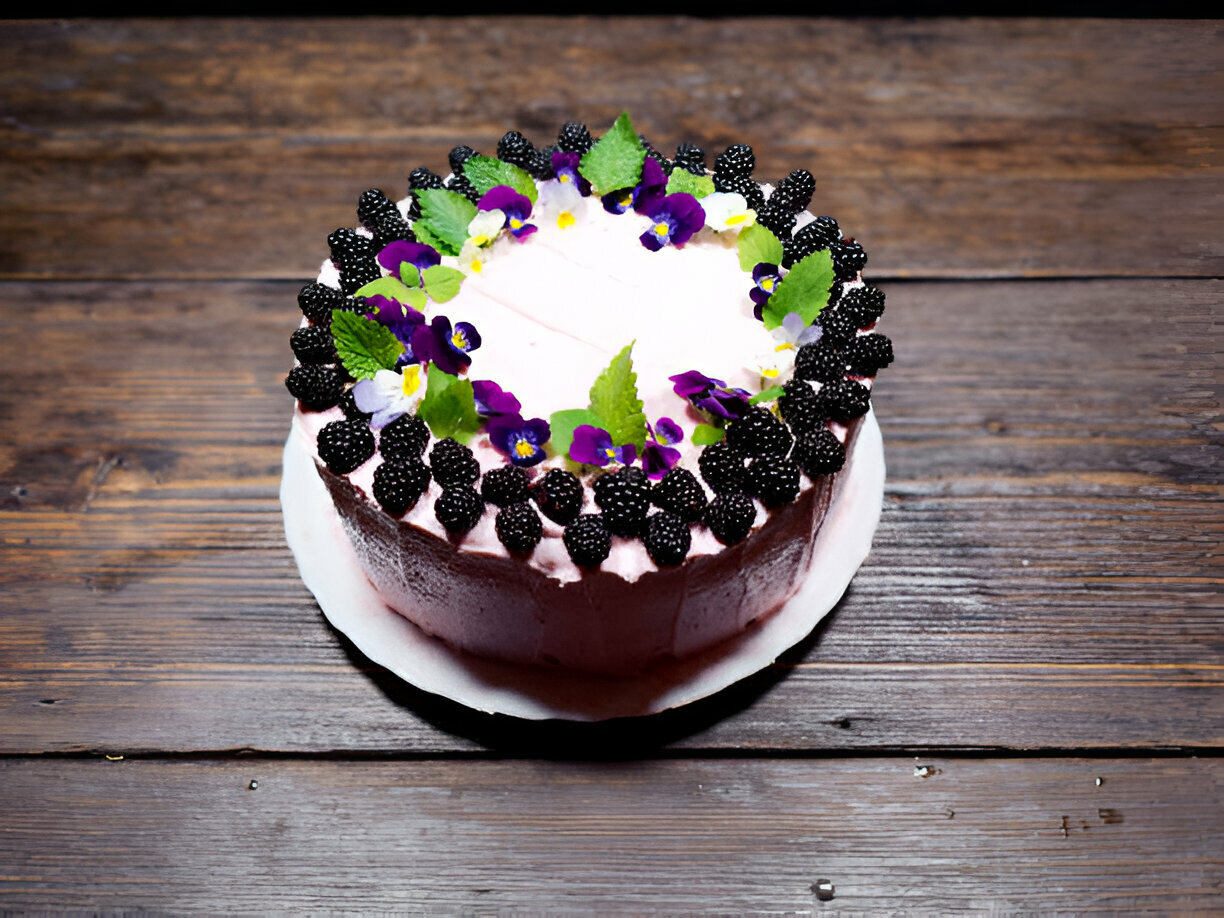 Blackberry Velvet Gothic Cake