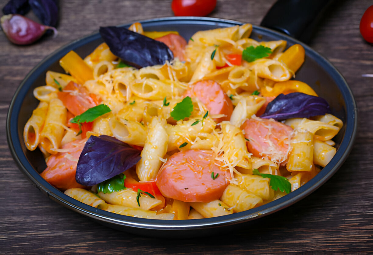 CREAMY CAJUN SAUSAGE PASTA