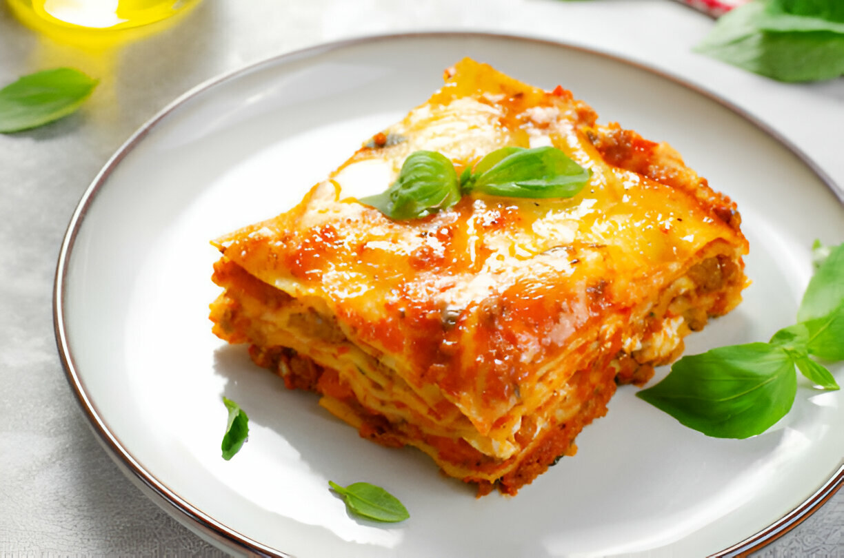 Classic Lasagna with Meat Sauce and Ricotta